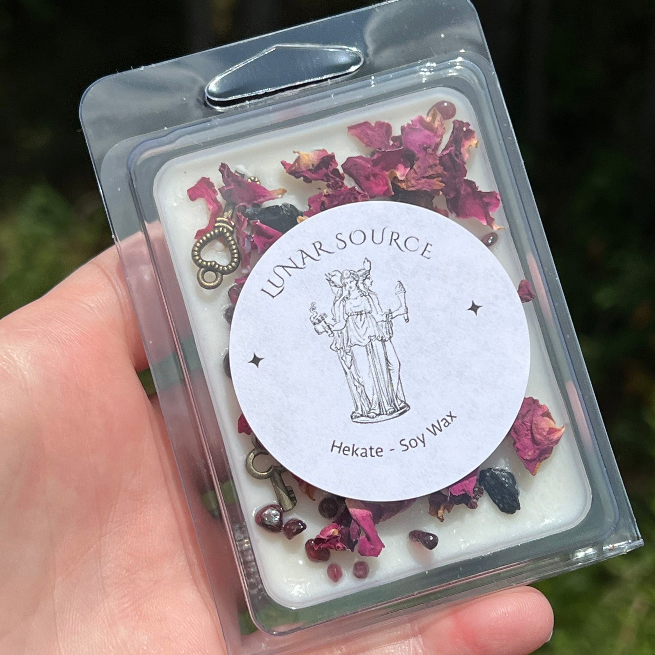 Hecate Dark Moon Goddess Wax Melts | Witchcraft Pagan Witch Gift Herbal Intention Spell Ritual Altar Hekate Devotee Scented Tarts Gift