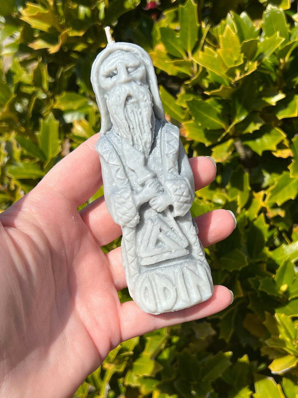 SPECIAL EDITION Odin Candle | Norse Pagan Viking God Shaman All Seeing Valhalla Runes Offering Ritual Figure Witchcraft Altar Deity Statue