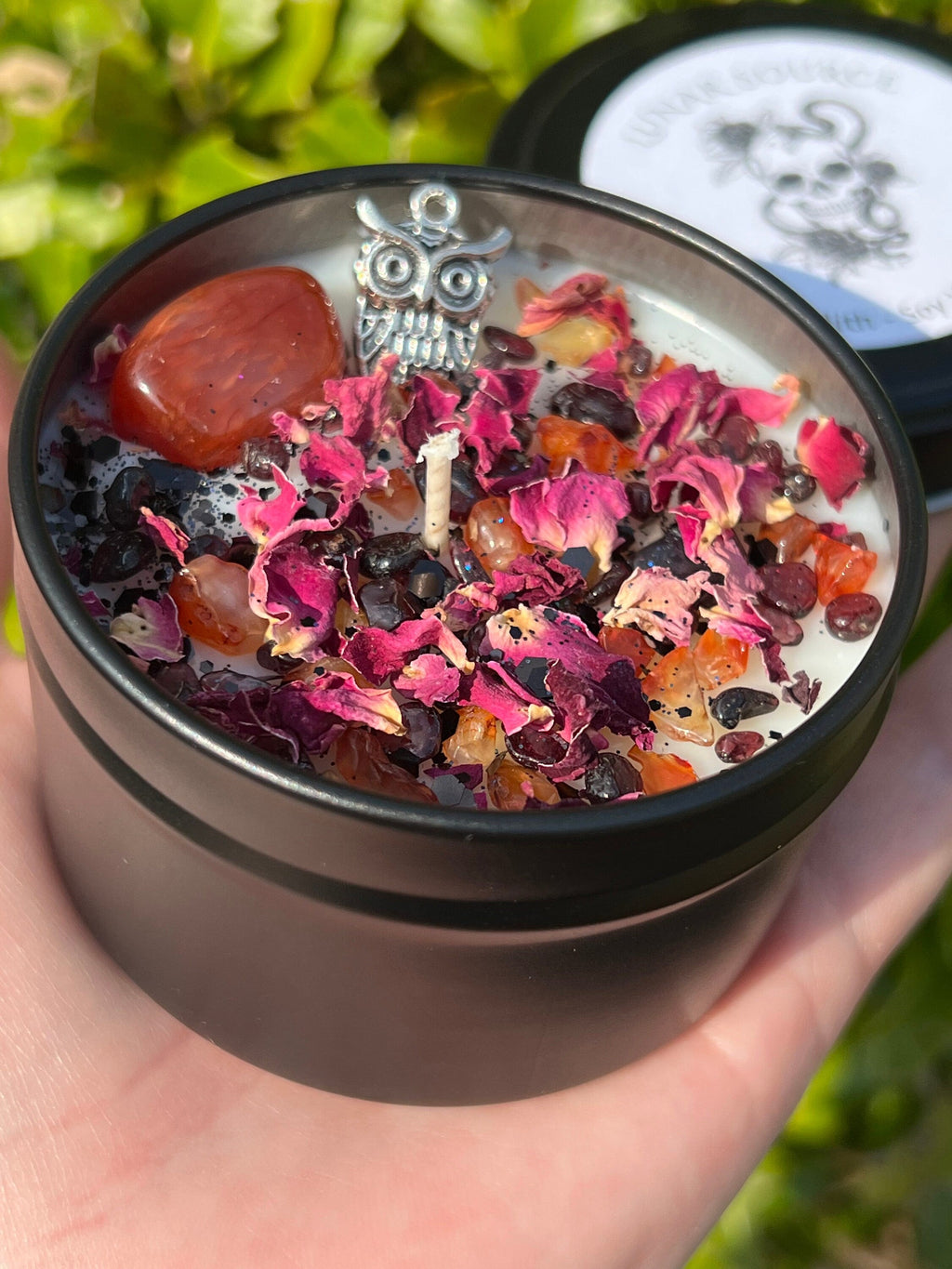 Lilith Candle | Witchcraft Pagan Witch Herbal Intention Dark Moon Goddess Lilit Temptress Spell Ritual Altar Devotee Offering Scented Gift